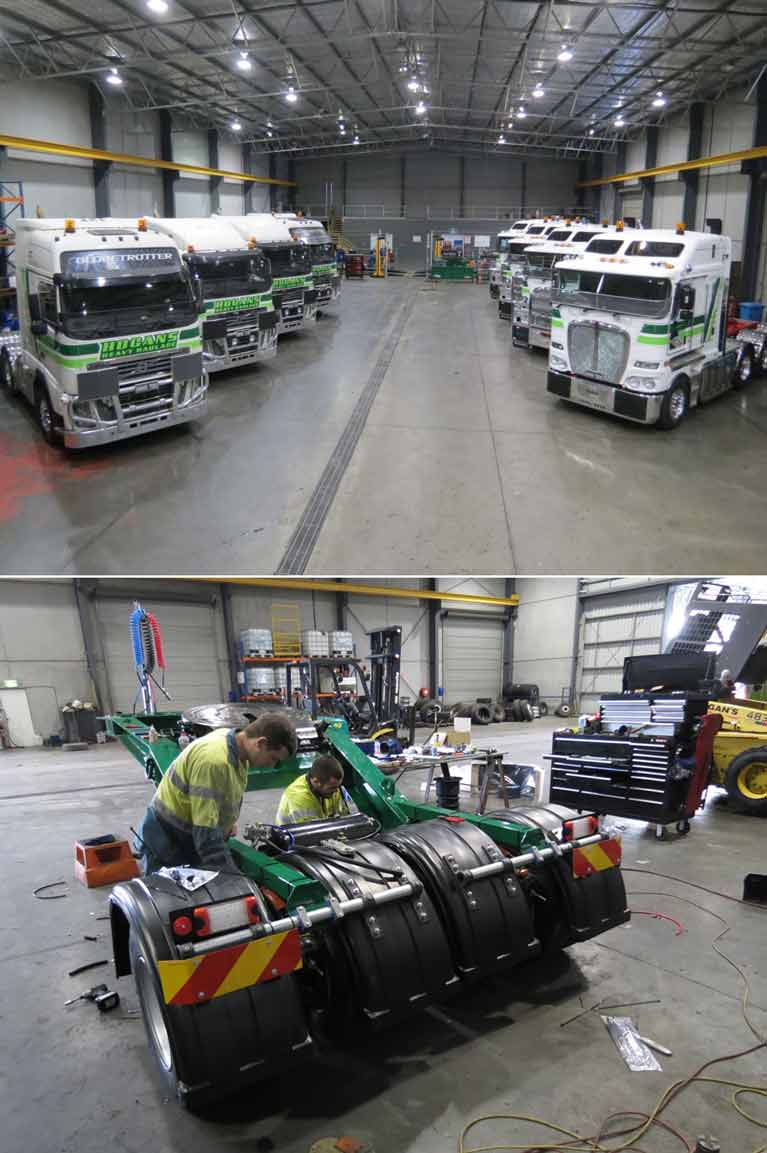 hogans heavy haulage pty ltd workshop